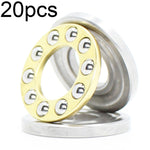 20pcs 3x8x3.5mm Plane Thrust Ball Cuscinetti resistenti alle alte temperature e ad alto carico, F3-8M