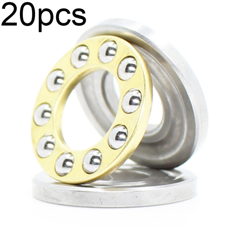 20pcs 3x8x3.5mm Plane Thrust Ball Cuscinetti resistenti alle alte temperature e ad alto carico, F3-8M