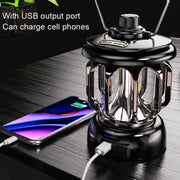 Lampada LED da campeggio con ricarica USB e luce regolabile