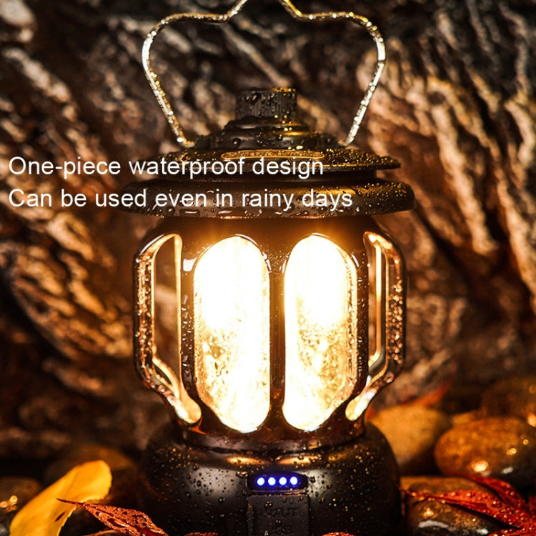 Lampada LED da campeggio con ricarica USB e luce regolabile