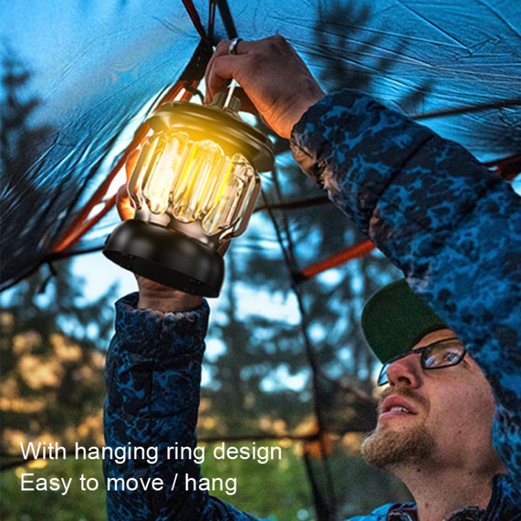 Lampada LED da campeggio con ricarica USB e luce regolabile