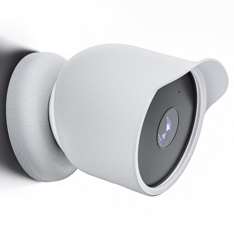 Per Google Nest Camera Custodia protettiva resistente all'acqua in silicone per esterni, For Google Nest White, For Google Nest Black