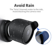 Per Google Nest Camera Custodia protettiva resistente all'acqua in silicone per esterni, For Google Nest White, For Google Nest Black