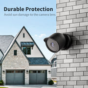 Per Google Nest Camera Custodia protettiva resistente all'acqua in silicone per esterni, For Google Nest White, For Google Nest Black