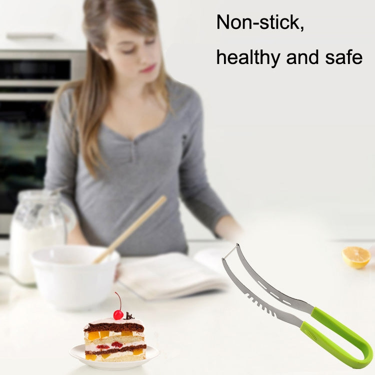 YG-WS03 Clip per anguria in acciaio inossidabile Dispositivo per tagliare la frutta con taglio a melone con manico in plastica integrato di facile accesso, Watermelon Clip
