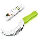YG-WS03 Clip per anguria in acciaio inossidabile Dispositivo per tagliare la frutta con taglio a melone con manico in plastica integrato di facile accesso, Watermelon Clip