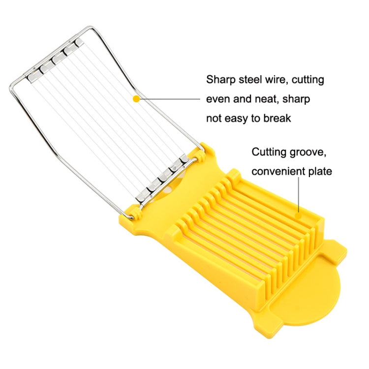 JA-958 2 pezzi Affettatrice per prosciutto affettatrice per carne per uso domestico Taglierina per uova da cucina a fette di banana, JA-958 Ham Slicer (White), JA-958 Ham Slicer (Yellow)