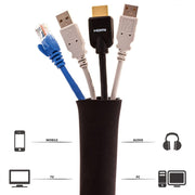 Kit organizer cavi 5 in 1 con cerniera