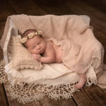 Coperta rotonda in pizzo cavo + vestito a cuscino Puntelli per fotografia per bambini, Blanket Suit(White), Blanket Suit(Pink), Blanket Suit(Light Blue), Blanket Suit(Light Green), Blanket Suit(Khaki), Blanket Suit(Beige)