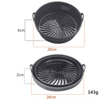 Tappetino per griglia per friggitrice ad aria 2 pezzi Teglia da forno in silicone resistente alle alte temperature, Round Black, Round Gray, Round Green, Round Pink, Round Blue, Round Orange, Square Black, Square Gray, Square Green, Square Pink        ...