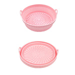 Tappetino per griglia per friggitrice ad aria 2 pezzi Teglia da forno in silicone resistente alle alte temperature, Round Black, Round Gray, Round Green, Round Pink, Round Blue, Round Orange, Square Black, Square Gray, Square Green, Square Pink        ...