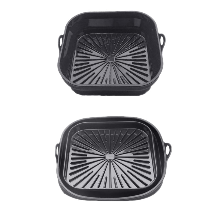 Tappetino per griglia per friggitrice ad aria 2 pezzi Teglia da forno in silicone resistente alle alte temperature, Round Black, Round Gray, Round Green, Round Pink, Round Blue, Round Orange, Square Black, Square Gray, Square Green, Square Pink        ...
