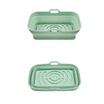 Tappetino per griglia per friggitrice ad aria 2 pezzi Teglia da forno in silicone resistente alle alte temperature, Round Black, Round Gray, Round Green, Round Pink, Round Blue, Round Orange, Square Black, Square Gray, Square Green, Square Pink        ...