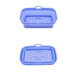 Tappetino per griglia per friggitrice ad aria 2 pezzi Teglia da forno in silicone resistente alle alte temperature, Round Black, Round Gray, Round Green, Round Pink, Round Blue, Round Orange, Square Black, Square Gray, Square Green, Square Pink        ...
