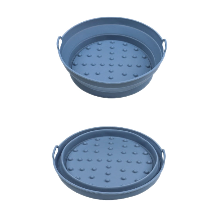 Tappetino per griglia per friggitrice ad aria 2 pezzi Teglia da forno in silicone resistente alle alte temperature, Round Black, Round Gray, Round Green, Round Pink, Round Blue, Round Orange, Square Black, Square Gray, Square Green, Square Pink        ...