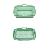 Tappetino per griglia per friggitrice ad aria 2 pezzi Teglia da forno in silicone resistente alle alte temperature, Large Round Red, Large Round Blue, Rectangular Dot Dark Blue, Rectangular Dot Green, Rectangular Dot Gray, Rectangular Dot Blue         ...