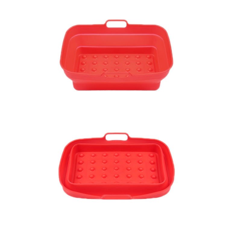 Tappetino per griglia per friggitrice ad aria 2 pezzi Teglia da forno in silicone resistente alle alte temperature, Large Round Red, Large Round Blue, Rectangular Dot Dark Blue, Rectangular Dot Green, Rectangular Dot Gray, Rectangular Dot Blue         ...