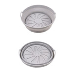 Tappetino per griglia per friggitrice ad aria 2 pezzi Teglia da forno in silicone resistente alle alte temperature, Large Round Red, Large Round Blue, Rectangular Dot Dark Blue, Rectangular Dot Green, Rectangular Dot Gray, Rectangular Dot Blue         ...
