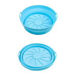 Tappetino per griglia per friggitrice ad aria 2 pezzi Teglia da forno in silicone resistente alle alte temperature, Large Round Red, Large Round Blue, Rectangular Dot Dark Blue, Rectangular Dot Green, Rectangular Dot Gray, Rectangular Dot Blue         ...