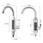 ZSW-D02 Display digitale per uso domestico intelligente Rubinetto elettrico per cucina calda istantanea, spina:, EU Plug, US Plug, UK Plug