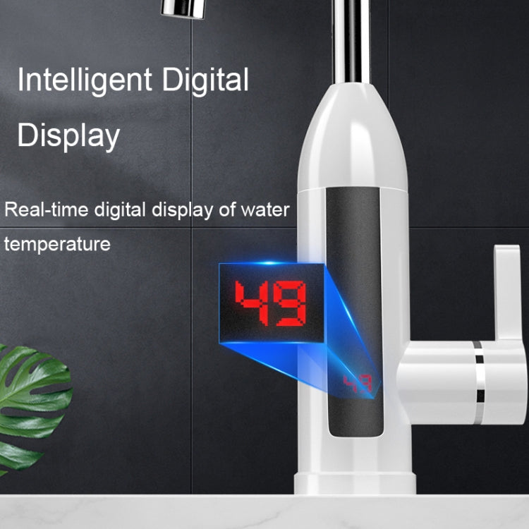 ZSW-D02 Display digitale per uso domestico intelligente Rubinetto elettrico per cucina calda istantanea, spina:, EU Plug, US Plug, UK Plug