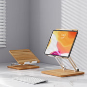AP-2DP Supporto per tablet portatile in legno sollevabile da tavolo, AP-2DP