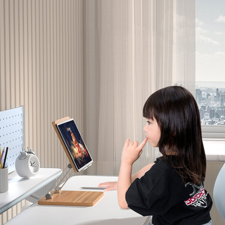 AP-2DP Supporto per tablet portatile in legno sollevabile da tavolo, AP-2DP