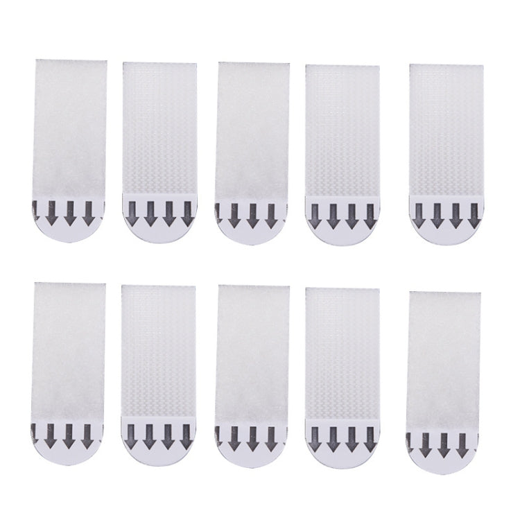 10 strisce per appendere quadri con gancio e anello per appendere quadri, 4.5x1.7cm, 7x2cm, 9.5x2cm