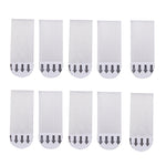 10 strisce per appendere quadri con gancio e anello per appendere quadri, 4.5x1.7cm, 7x2cm, 9.5x2cm