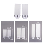 10 strisce per appendere quadri con gancio e anello per appendere quadri, 4.5x1.7cm, 7x2cm, 9.5x2cm
