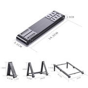 X23 3 in 1 supporto per tablet pieghevole in alluminio portatile, X23 (Grey), X23 (Silver)