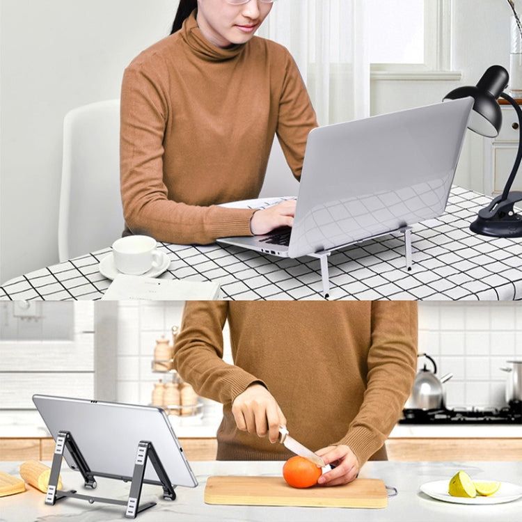 X23 3 in 1 supporto per tablet pieghevole in alluminio portatile, X23 (Grey), X23 (Silver)