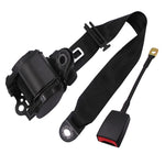 Cintura di sicurezza retrofit per auto universale a 3 punti con blocco di emergenza, Iron Bar Latch, Iron Buckle, Braided Straps