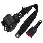 Cintura di sicurezza retrofit per auto universale a 3 punti con blocco di emergenza, Iron Bar Latch, Iron Buckle, Braided Straps