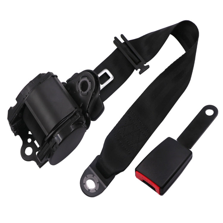 Cintura di sicurezza retrofit per auto universale a 3 punti con blocco di emergenza, Iron Bar Latch, Iron Buckle, Braided Straps