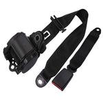 Cintura di sicurezza retrofit per auto universale a 3 punti con blocco di emergenza, Iron Bar Latch, Iron Buckle, Braided Straps
