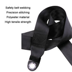 Cintura di sicurezza retrofit per auto universale a 3 punti con blocco di emergenza, Iron Bar Latch, Iron Buckle, Braided Straps