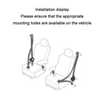 Cintura di sicurezza retrofit per auto universale a 3 punti con blocco di emergenza, Iron Bar Latch, Iron Buckle, Braided Straps