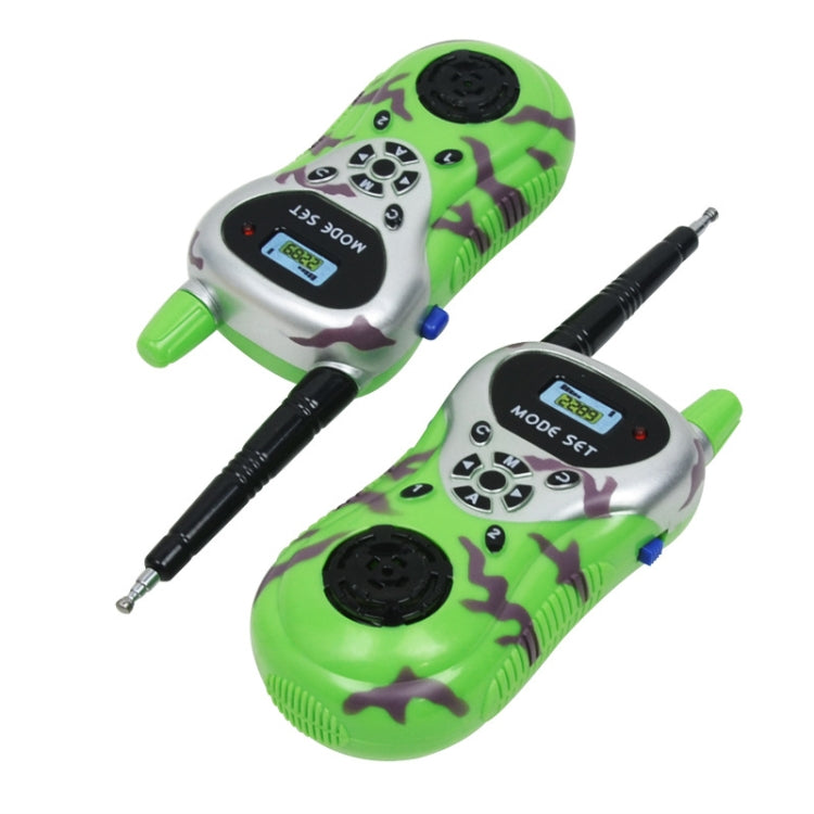 Mini walkie talkie per bambini senza fili giallo verde