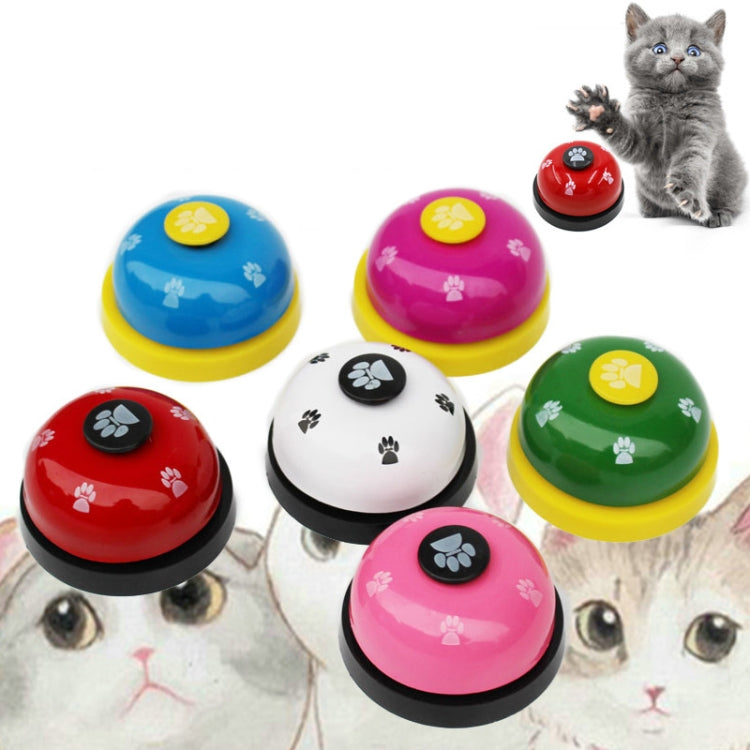 3pcs Pet Toy Training chiamato Dinner Small Bell Footprint Ring Dog Toys, 3pcs Pet Bell Red, 3pcs Pet Bell Pink, 3pcs Pet Bell White, 3pcs Pet Bell Royal Blue, 3pcs Pet Bell Yellow