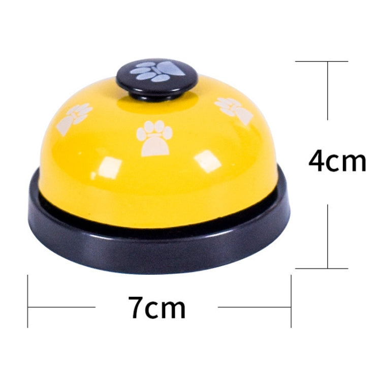 3pcs Pet Toy Training chiamato Dinner Small Bell Footprint Ring Dog Toys, 3pcs Pet Bell Red, 3pcs Pet Bell Pink, 3pcs Pet Bell White, 3pcs Pet Bell Royal Blue, 3pcs Pet Bell Yellow