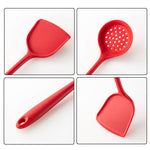 2 pentole in silicone antiaderenti resistenti alle alte temperature, stile:, Spatula, Soup Spoon, Leak Spoon, Spaghetti Claw, Rice Spoon, Leak Shovel, Scrape, Brush, Food Clip
