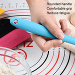 Coltello per mescolare la crema al cioccolato con raschietto in silicone integrato grande da 2 pezzi, Large Red, Large Pink, Large Yellow, Large Blue, Large Black, Large Green, Large Purple, Large Orange