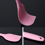 Coltello per mescolare la crema al cioccolato con raschietto in silicone integrato grande da 2 pezzi, Large Red, Large Pink, Large Yellow, Large Blue, Large Black, Large Green, Large Purple, Large Orange