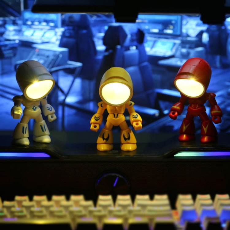 9622 LED Mini pieghevole Cartoon Policeman Night Light Lampada da scrivania magnetica da tavolo, 9622 (Black), 9622 (Yellow), 9622 (Green), 9622 (Blue), 9622 (White), 9622 (Red)
