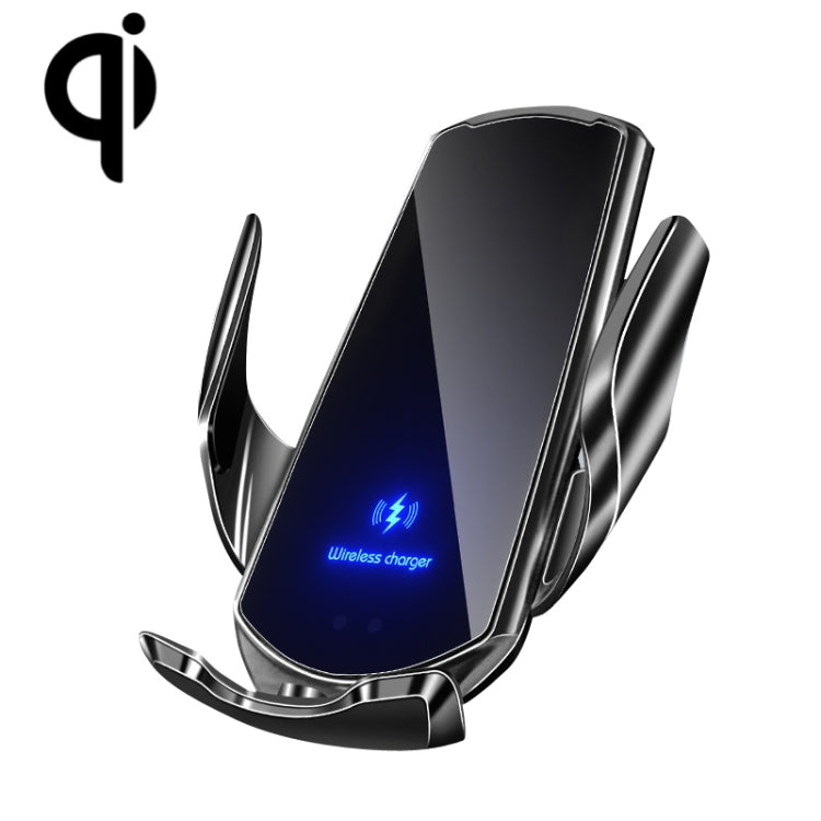 Q3 Staffa per telefono di ricarica wireless per auto magnetica a induzione a infrarossi con connettore magnetico Micro USB + 8 pin + Type-C / USB-C, Q3 Black, Q3 Gold, Q3 Silver, Q3 Blue, Q3 Red