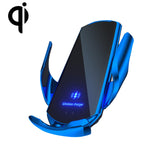 Q3 Staffa per telefono di ricarica wireless per auto magnetica a induzione a infrarossi con connettore magnetico Micro USB + 8 pin + Type-C / USB-C, Q3 Black, Q3 Gold, Q3 Silver, Q3 Blue, Q3 Red