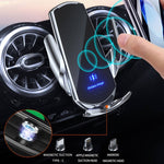 Q3 Staffa per telefono di ricarica wireless per auto magnetica a induzione a infrarossi con connettore magnetico Micro USB + 8 pin + Type-C / USB-C, Q3 Black, Q3 Gold, Q3 Silver, Q3 Blue, Q3 Red