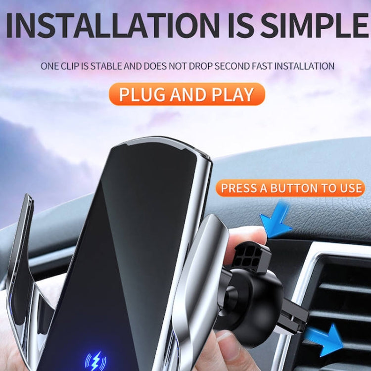 Q3 Staffa per telefono di ricarica wireless per auto magnetica a induzione a infrarossi con connettore magnetico Micro USB + 8 pin + Type-C / USB-C, Q3 Black, Q3 Gold, Q3 Silver, Q3 Blue, Q3 Red