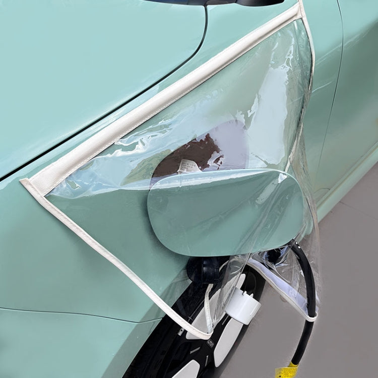 Copertura antipioggia magnetica trasparente per porta di ricarica per veicoli elettrici, Rain Cover Pink, Rain Cover White, Rain Cover Black, Rain Cover Transparent Green, Rain Cover Yellow, Rain Cover Blue